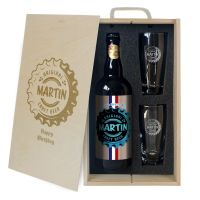 2 verres | coffret | bouteille