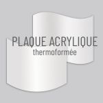 Plaque acrylique thermoformée