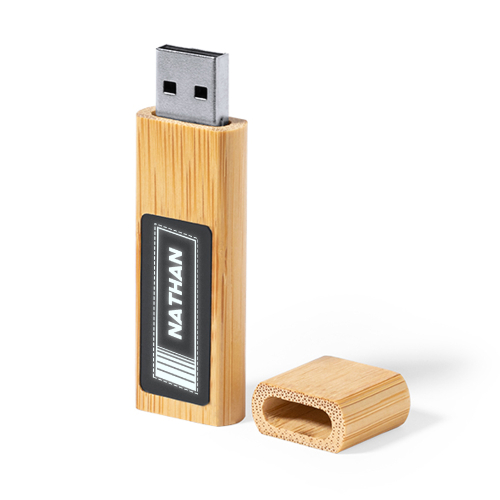 Clé USB gravée lumineuse 16 Gb ouverte