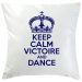 Coussin Keep Calm personnalisé marine