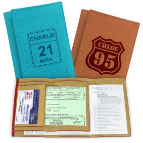 Protège papiers de voiture gravé Km/h