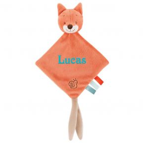 Mini doudou Nattou Oscar le renard brodé Mini doudou Nattou Oscar le renard brodé