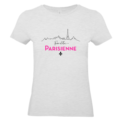 T-shirt gris Fière d'être Parisienne