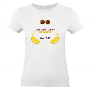 T-shirt femme Plage personnalisé