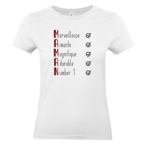 T-shirt Les qualités de Maman 