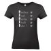 T-shirt noir femme Les qualités de Maman