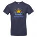 t-shirt homme bleu personnalisé plage