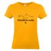 T-shirt abricot Fière d'être marseillaise