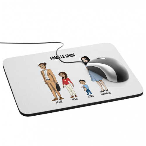 Tapis de souris pour Gamer personnalisé My Manga Family