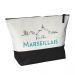 Grande trousse bicolore Fier d'être Marseillais noir