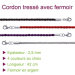 Cordons en coton tressé