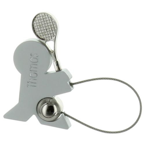 Porte-clés sportif tennis