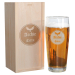 Verre à bière gravé prénom