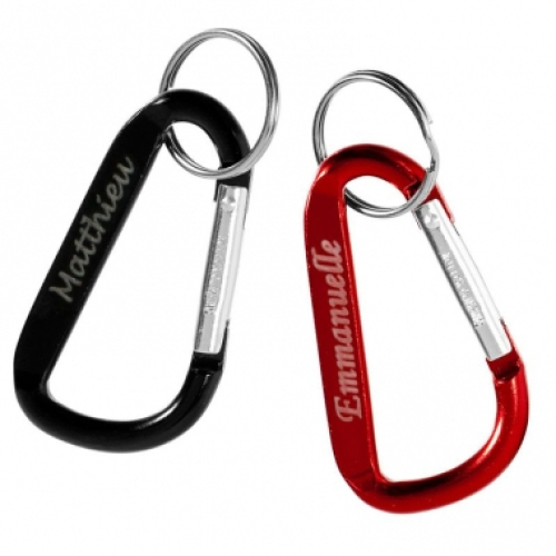 Porte-clés mousqueton personnalisé