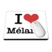 tapis de souris i love blanc