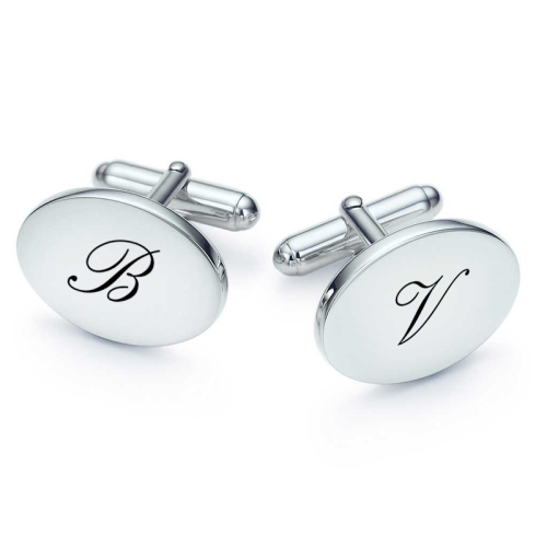 Boutons de manchette en plaqué argent 