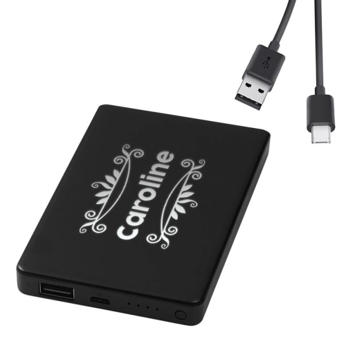 Batterie externe lumineuse personnalisée prénom