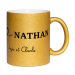 Mug à paillettes personnalisé J'aime...