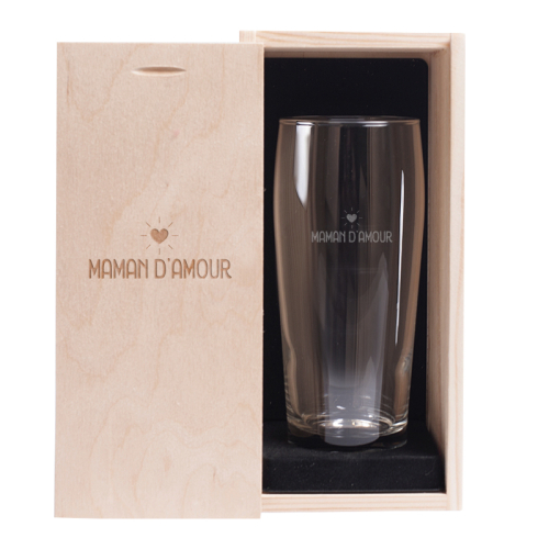 Verre à bière Maman d'amour