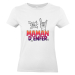 T-shirt femme blanc Maman d'Enfer