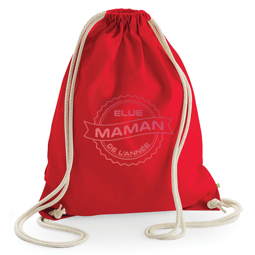 Sac de loisir rouge Maman de l'année