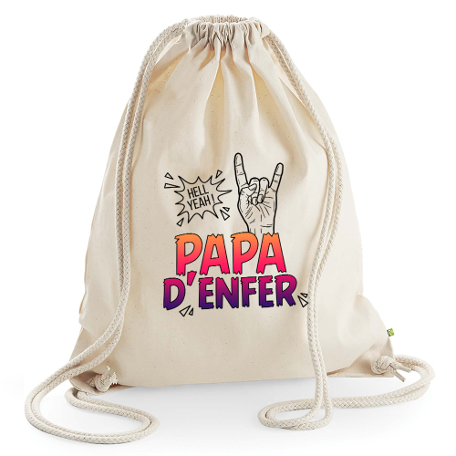 Sac de loisir beige papa d'enfer