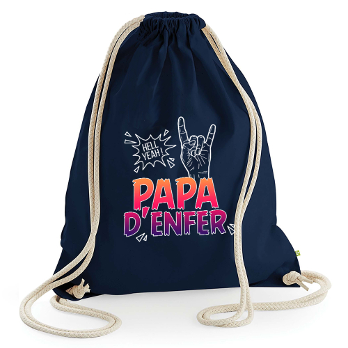 Sac de loisir bleu marine papa d'enfer