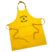 Tablier papa poule cool jaune
