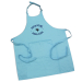 Tablier papa poule cool turquoise
