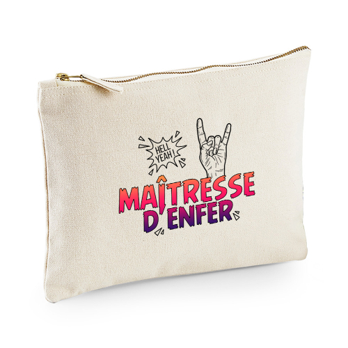 Pochette multi-usages maîtresse d'enfer beige