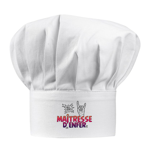 Toque blanche Maîtresse d'Enfer