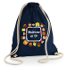 Sac de loisir bleu Maîtresse en or
