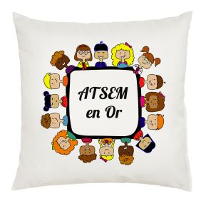 Coussin ATSEM en or Coussin ATSEM en or