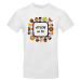 T-shirt homme blanc ATSEM en or