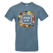 T-shirt homme bleu stone ATSEM en or