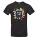 T-shirt homme noir ATSEM en or