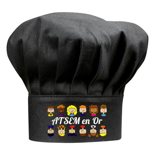 Toque noire ATSEM en or