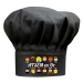 Toque noire ATSEM en or