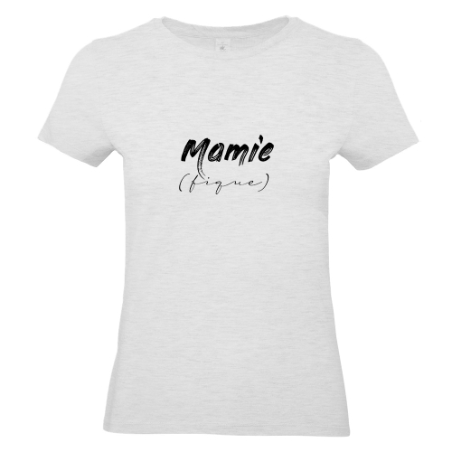 T-shirt gris ash Mamie (fique)