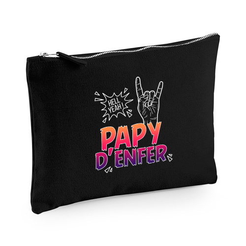 Pochette multi-usages papy d'enfer noire