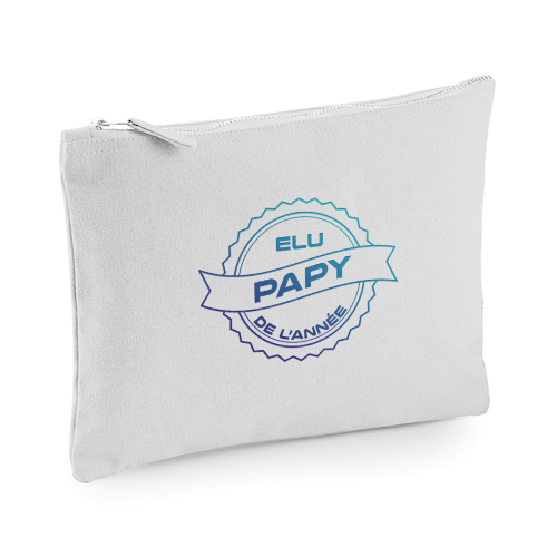 Pochette multi-usage papy de l'année grise