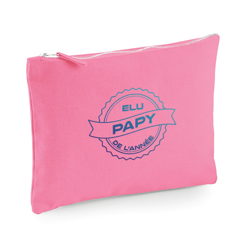 Pochette multi-usage papy de l'année rose