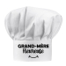 Toque blanche Mamie heureuse