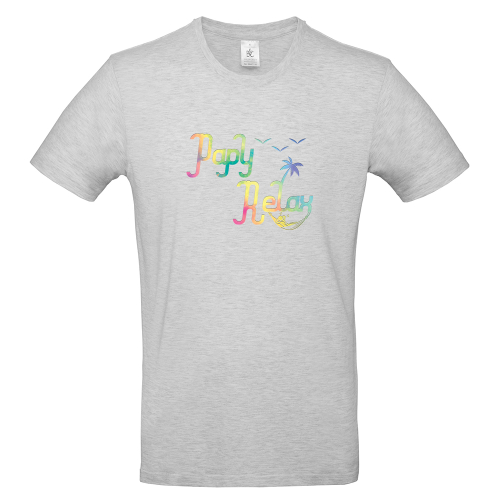 T-shirt papy relax gris