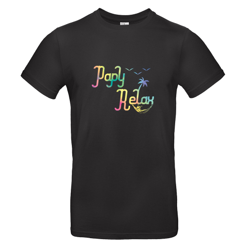 T-shirt papy relax noir