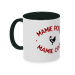 Mug noir Mamie Poule Mamie Cool