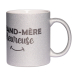 Mug à paillettes argenté Mamie heureuse
