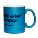 Mug à paillettes bleu Mamie heureuse