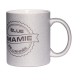 Mug à paillettes argenté Mamie de l'année