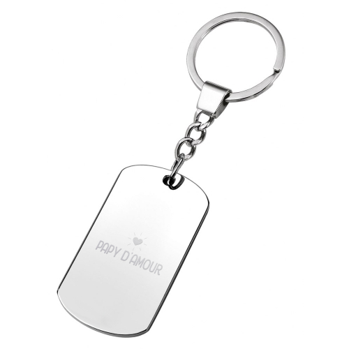 Porte clés plaque papy d'amour